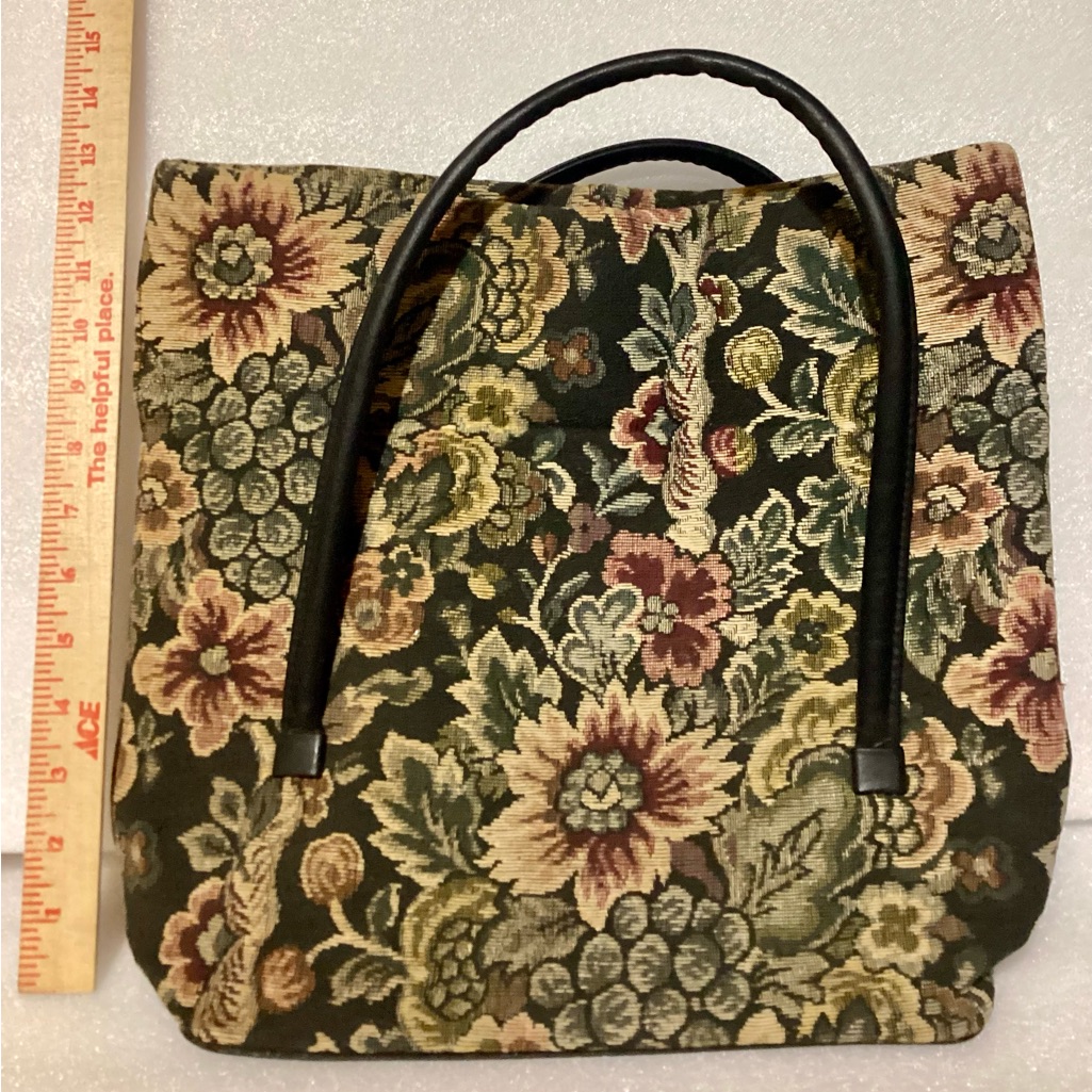 Vintage Floral Tapestry Womens Bag